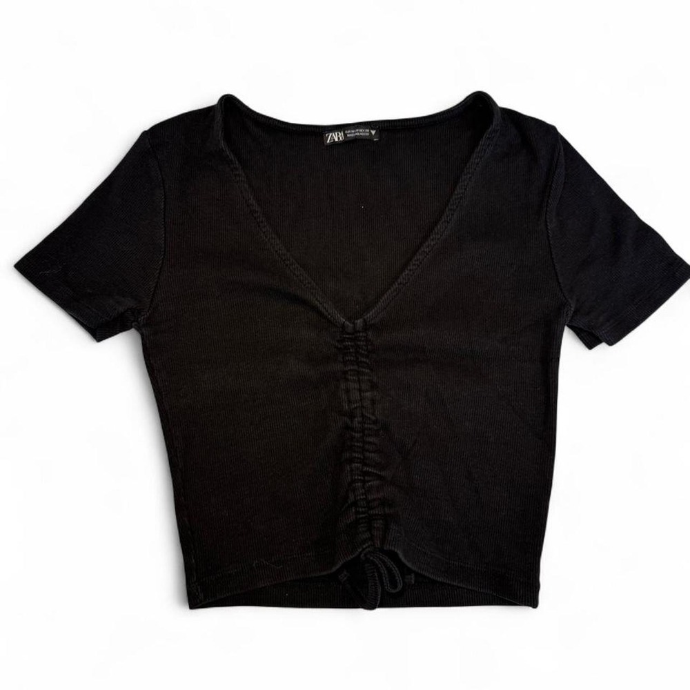 Zara Black Crop Top